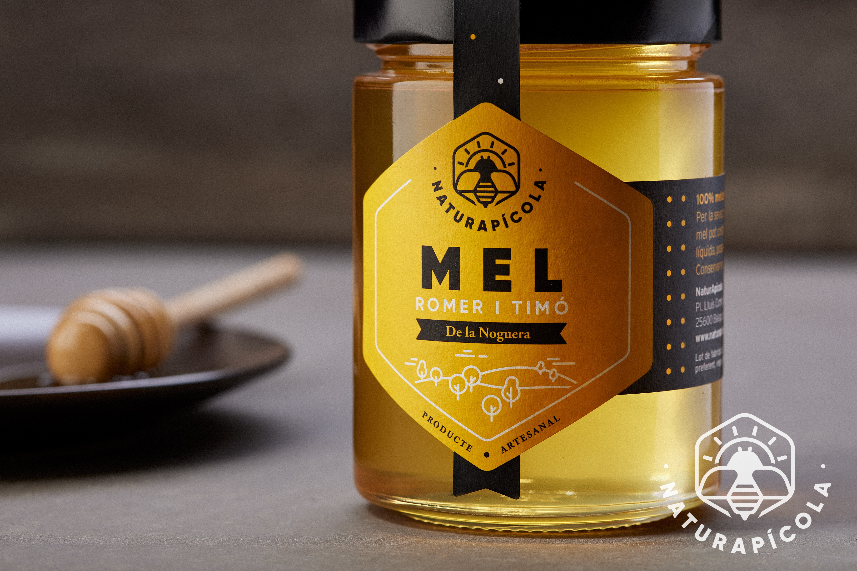 Pot de mel de romer de collita pròpia de Camarasa, la Noguera