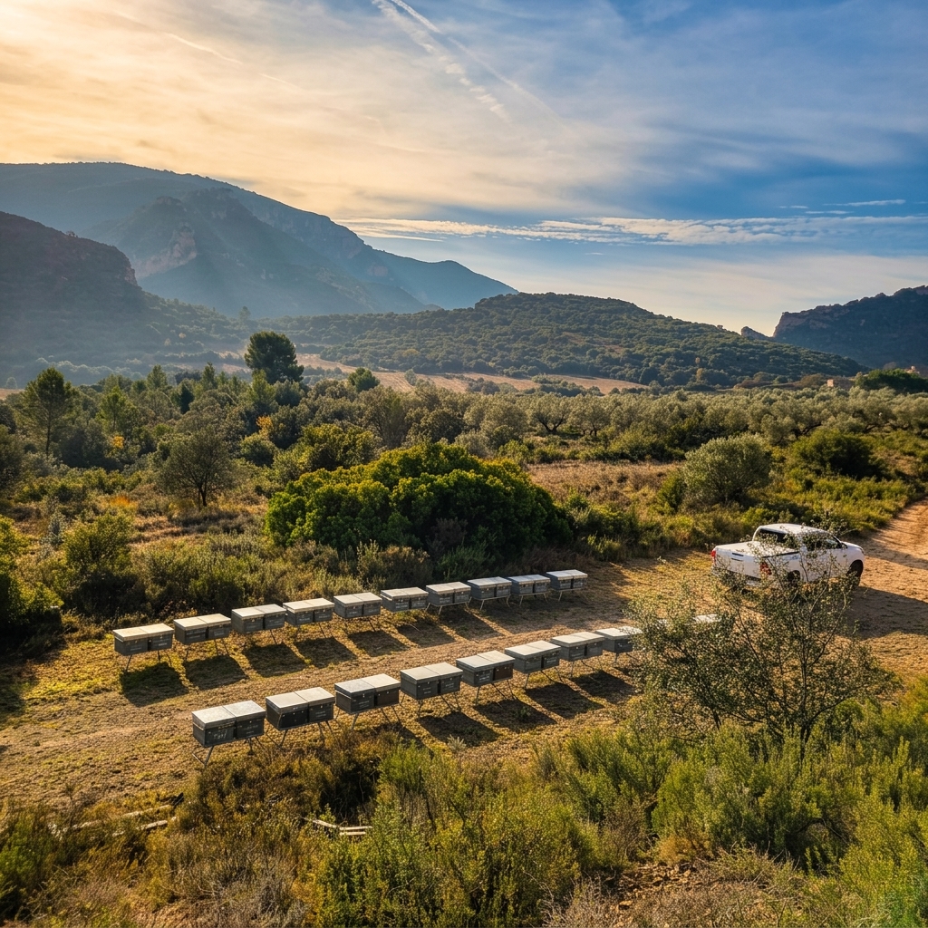 Apiari de NaturApícola a Camarasa, la Noguera