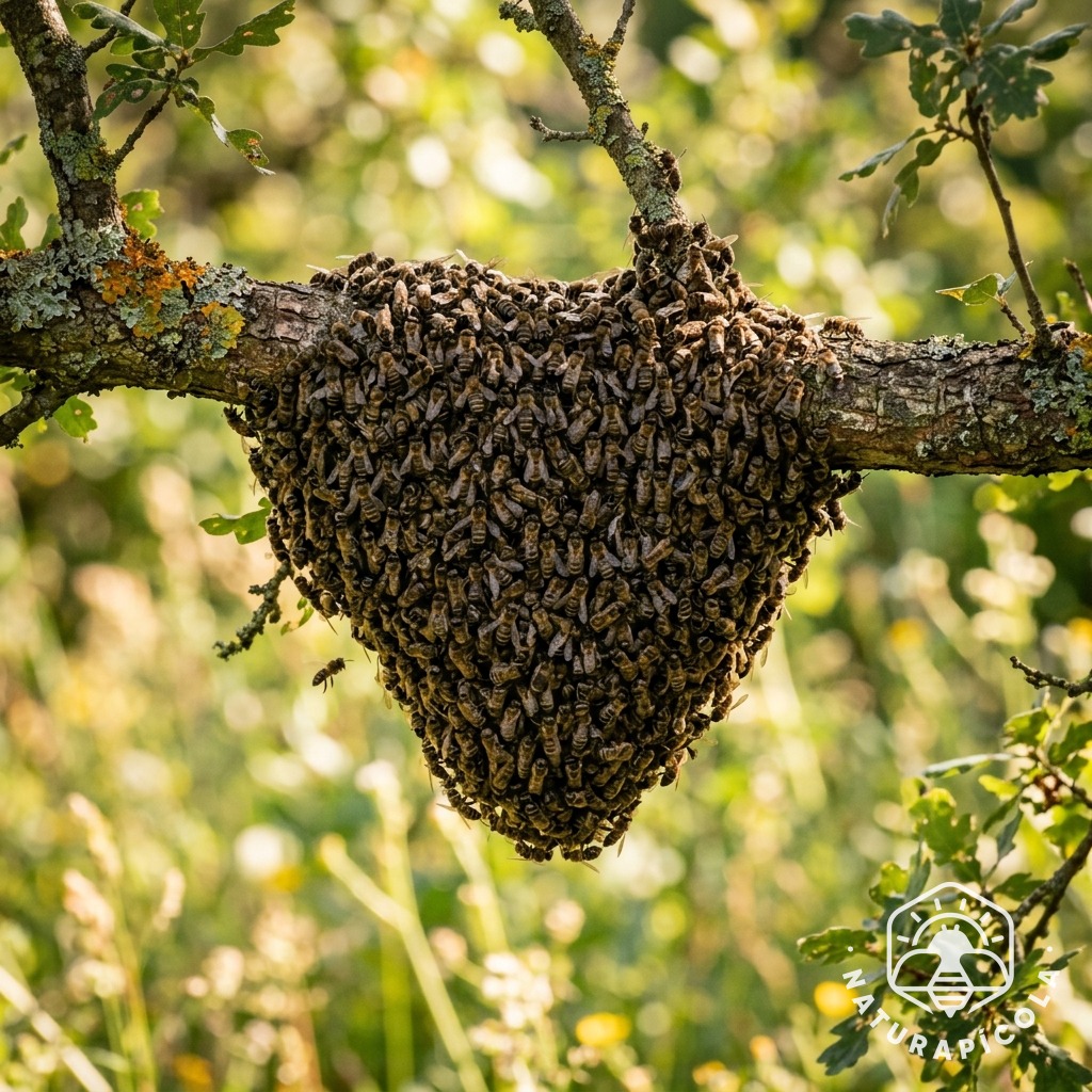 Recollida d'eixams d'abelles i reubicació segura en entorns rurals